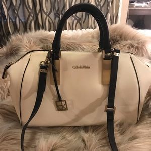 Calvin Klein Cream & Black Handbag